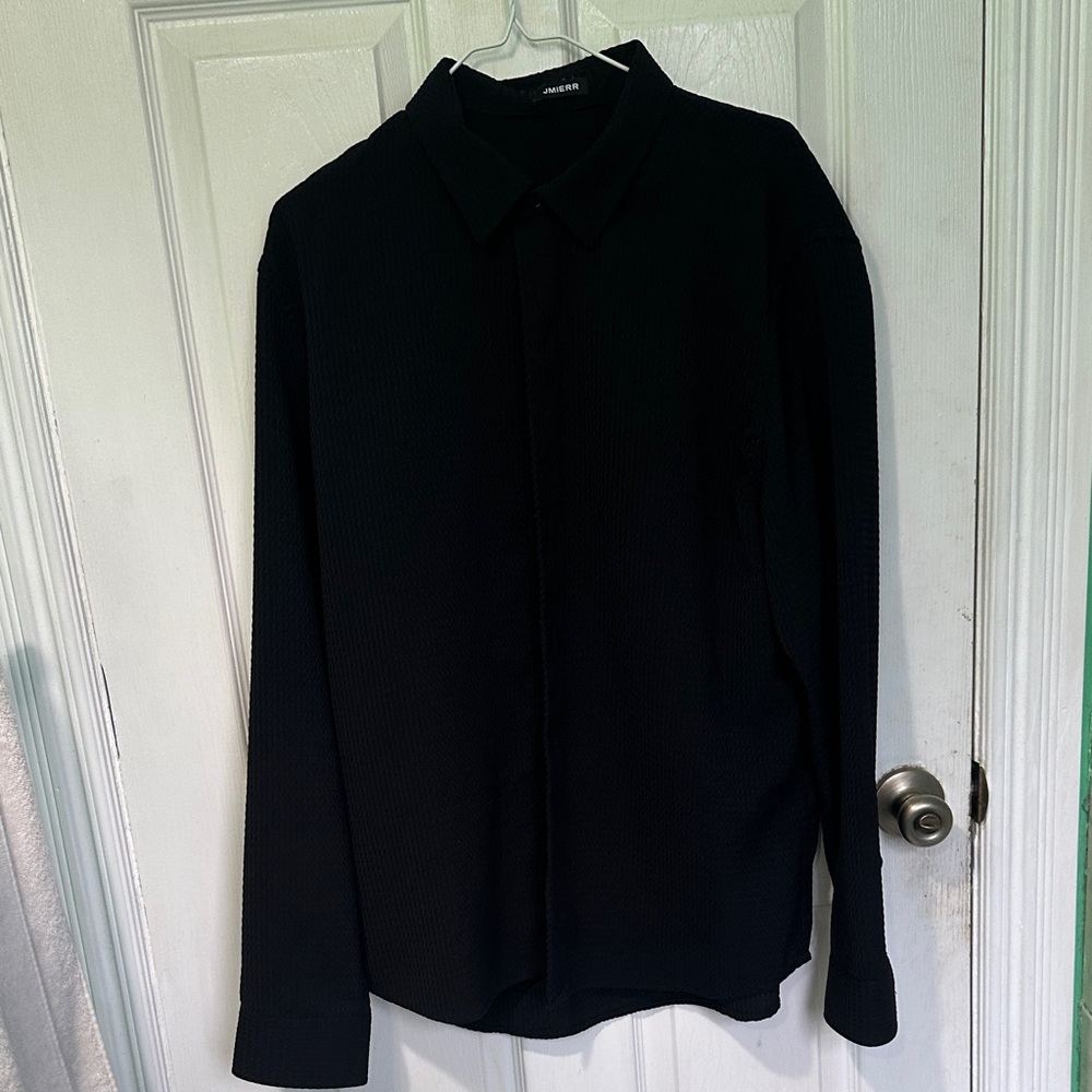 JMIERR Black Textured Top